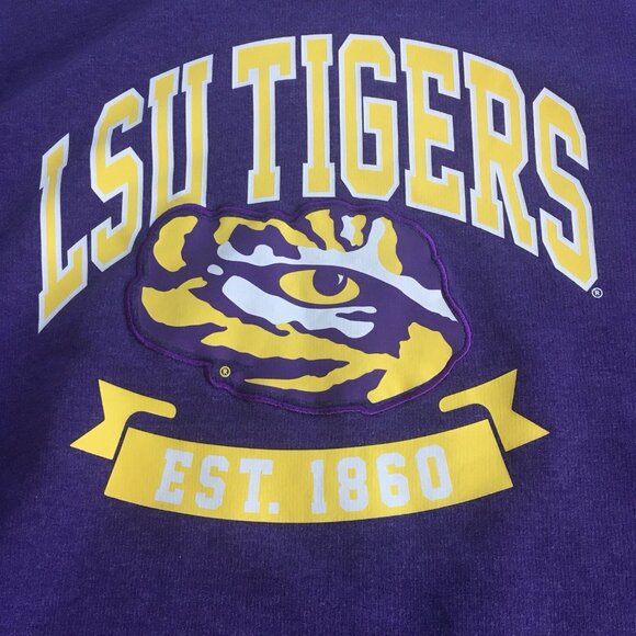 LSU Tigers Pullover Crewneck Sweatshirt Captivating Apparel Women 2XL - Picture 5 of 8